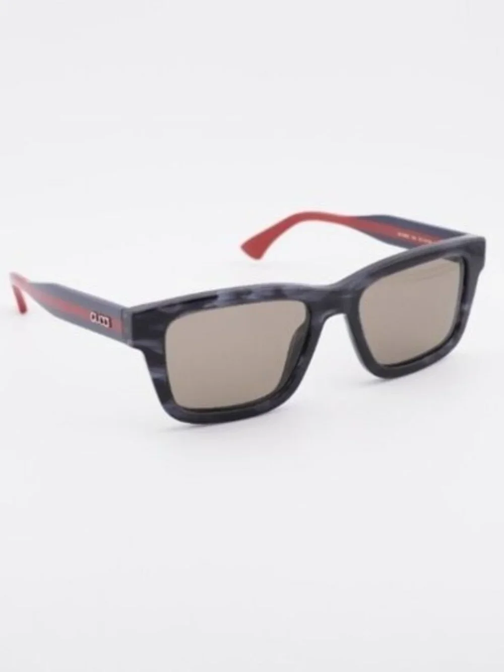 Gucci GG1869S 004 Sunglasses Grey Havana Square Frame, Brown Lenses